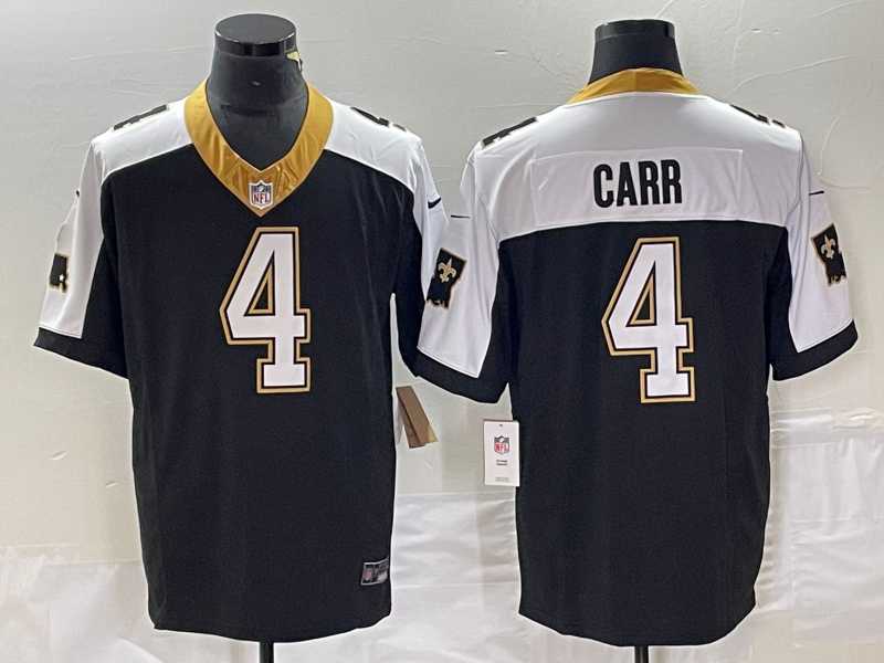 Mens New Orleans Saints #4 Derek Carr Black 2023 FUSE 1987 Legacy Vapor Stitched Jersey->new orleans saints->NFL Jersey